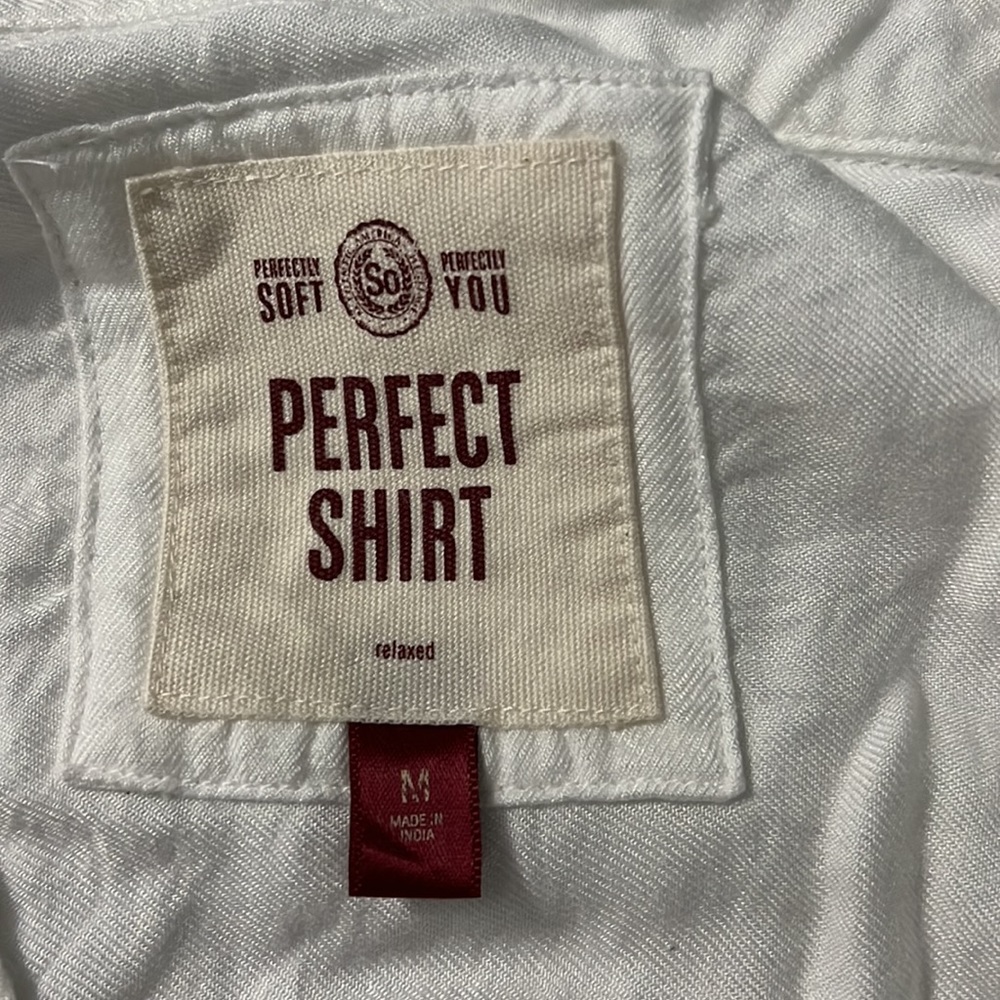 White collared button down - Picture 3 of 5